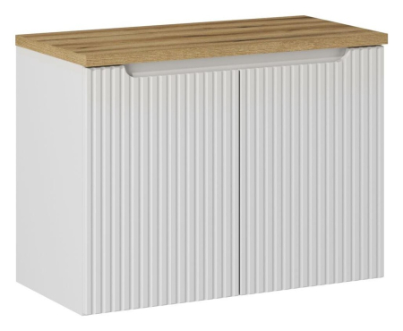 Promotii - Set Mobilier Baie Nova White 80 cm, Alb - COMAD