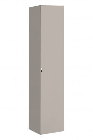 Set mobilier baie 80cm cu blat, lavoar Smile, dulap înalt și dulap cu oglindă Santa Fe Taupe [4]