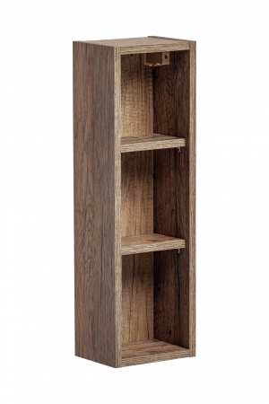 Set mobilier baie 80cm cu blat, lavoar Smile, dulap înalt și dulap cu oglindă Santa Fe Taupe [7]