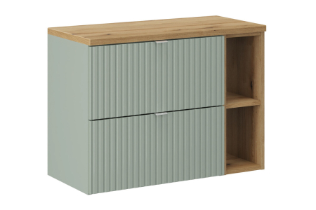 Promotii - Set mobilier 80cm cu blat Line Reed Green COMAD SET-LRG B OAK 80CM S LR
