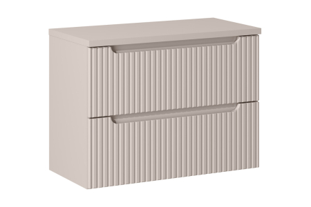 Promotii - Set Mobilier Baie NOVA CASHMERE 80 cm, cu blat, Casmir Mat - COMAD
