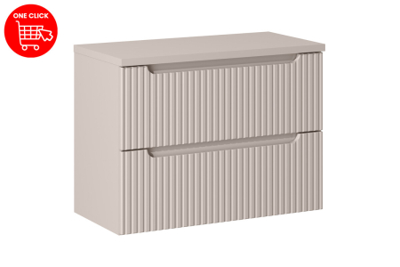 Set Mobilier Baie NOVA CASHMERE 80 cm, cu blat, Casmir Mat - COMAD [1]