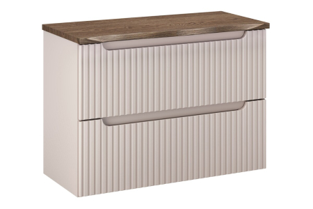 Promotii - Set Mobilier Nova Cashmere 80 cm, cu Blat, Cașmir Mat - COMAD