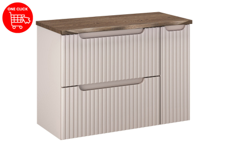 Set Mobilier Nova Cashmere 80 cm, cu Blat, Cașmir Mat - COMAD [1]