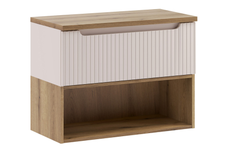 Promotii - Set mobilier 80cm cu blat Nova Cashmere COMAD SET-NOC B OAK 80CM 1S LR