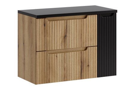 Promotii - Set Mobilier Nova Coast Evoke 80 cm, cu blat, Stejar - COMAD