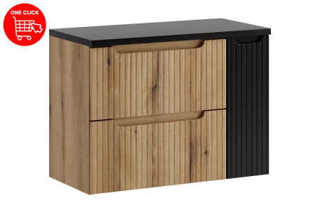 Set Mobilier Nova Coast Evoke 80 cm, cu blat, Stejar - COMAD [1]