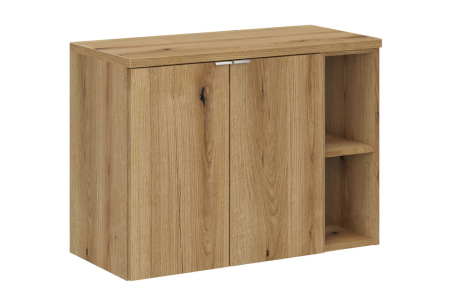 Promotii - Set Mobilier Baie Nova Oak 80 cm, cu Blat, Stejar - COMAD