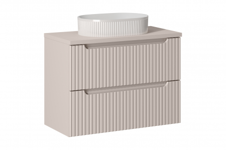 Seturi mobilier baie - Set mobilier baie 80cm cu blat și lavoar Beyond  Nova Cashmere