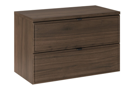 Produse - Set Mobilier Baie Terra Villa 80 cm, cu Blat, Nuc Villa - COMAD