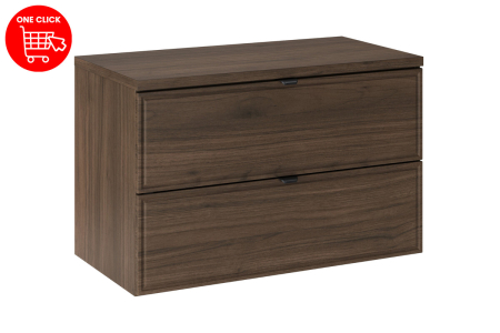 Set Mobilier Baie Terra Villa 80 cm, cu Blat, Nuc Villa - COMAD [1]