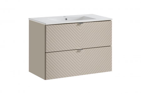 Seturi mobilier baie - Set mobilier baie 80cm cu dulap lavoar Viva Cashmere