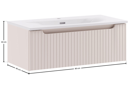 Set mobilier 80cm cu lavoar cu dulap SKY Nova Cashmere COMAD SET-NOC 80CM 1S SKY 3 [2]