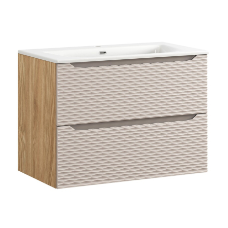 Mobilier Baie - Set mobilier 80cm cu lavoar cu dulap SKY Ocean Beige COMAD SET-OCB 80CM S SKY