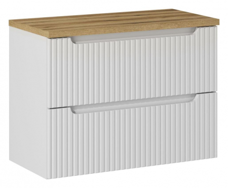 Seturi mobilier baie - Set mobilier baie 80cm Nova Alb