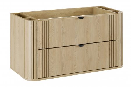 Set mobilier baie 100 cm cu blat si lavoar pe blat Lena Ovalia Cremona COMAD [1]