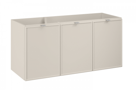 Set mobilier baie 140 cm, finisaj Cashmere, cu blat si lavoar pe blat Nika Bella – COMAD [1]