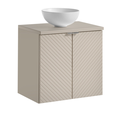 Seturi mobilier baie - Set mobilier baie 60 cm cu blat și lavoar Domi Viva Cashmere
