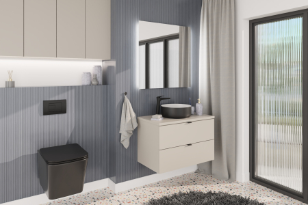 Set mobilier baie 60cm Dalia Cashmere cu blat COMAD [4]