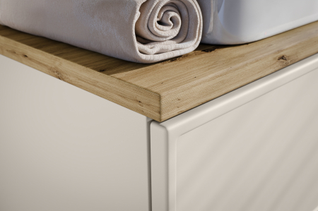 Set mobilier baie 80 cm Bella Cashmere cu blat, COMAD [6]