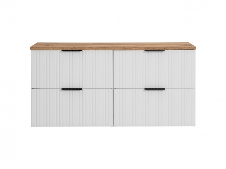 SET MOBILIER BAIE ADEL WHITE 120 CM ADW B - COMAD [2]