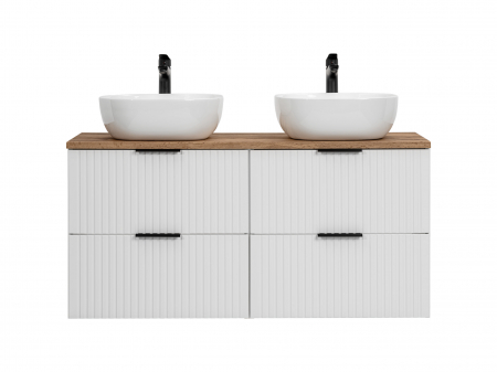 Seturi mobilier baie - SET MOBILIER BAIE CU LAVOAR ADEL WHITE 120 CM UN 6252 - COMAD