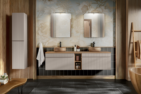 Seturi mobilier baie - Set mobilier baie ICONIC CASHMERE 180 cm