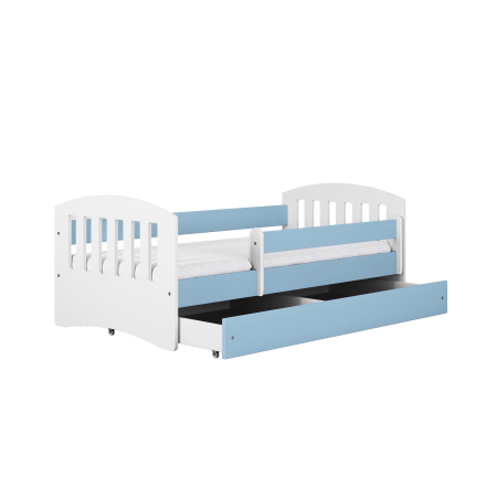 Set mobilier copii alb 4 piese Classic MDF cu pat, noptiera, dulap de haine si comoda, pat diverse culori si dimensiuni [11]