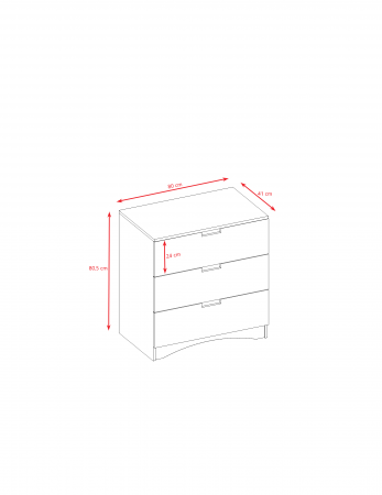 Set mobilier copii alb 4 piese Classic MDF cu pat, noptiera, dulap de haine si comoda, pat diverse culori si dimensiuni [23]