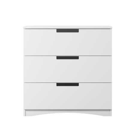 Set mobilier copii alb 4 piese Classic MDF cu pat, noptiera, dulap de haine si comoda, pat diverse culori si dimensiuni [19]