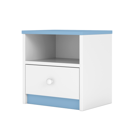 Set mobilier copii albastru Babydream pat 140/160/180 cm, MDF, cu noptiera [2]