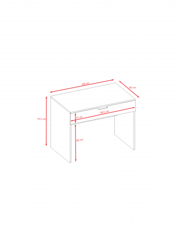 Set mobilier copii Tomi 5 piese MDF, pat 140/160/180x80 cm, birou, dulap haine si comoda cu sertare [13]