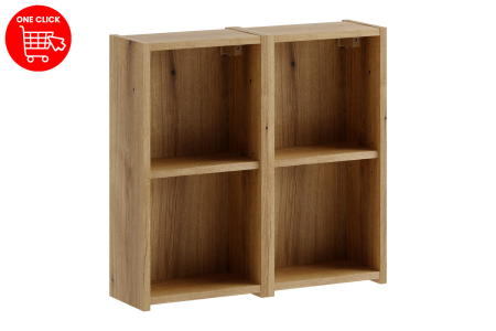 Set Mobilier Baie Nova Coast Evoke, cu Rafturi, Stejar Coast Evoke - COMAD [1]