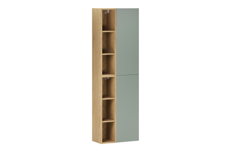 Promotii - Set Mobilier Aster Green, cu semi-coloană și etajeră, Verde Mat - COMAD