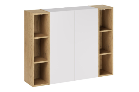Set mobilier cu semi-coloană și etajeră Aster White SET-ASW 2SP 2UR COMAD [1]