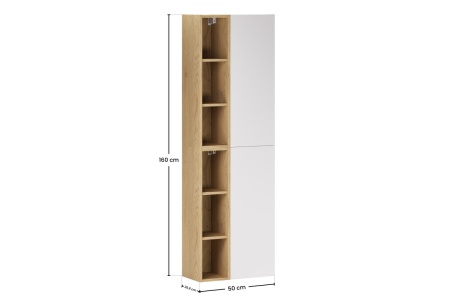 Set mobilier cu semi-coloană și etajeră Aster White SET-ASW 2SP 2UR COMAD [3]