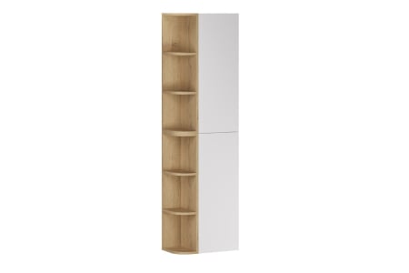 Promotii - Set mobilier cu semi-coloană și etajeră Aster White COMAD SET-ASW 2SP 2URSM