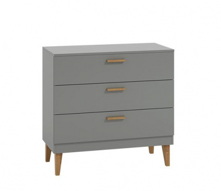Set mobilier dormitor gri Kubi, 4 piese, design scandinav [6]