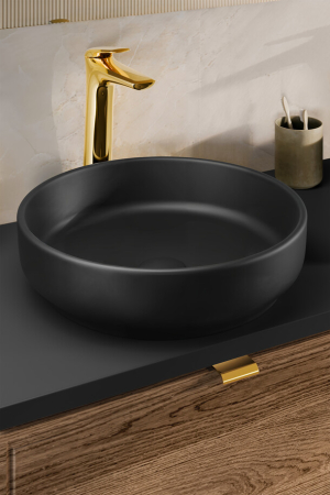 Set Mobilier Dorothy Ristretto 120 cm, cu Blat și Lavoar pe Blat River, Ristretto Stejar - COMAD [12]