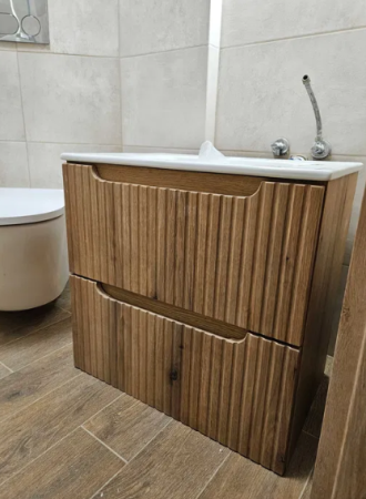 Set Mobilier Nova Coast Evoke 50 cm, cu Lavoar SKY, Stejar - COMAD [7]