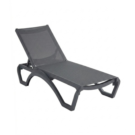 Produse - Șezlong de Grădină Nicea 189,9x68,6x56,7 cm, Polipropilenă Grafit - King Home