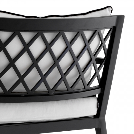   Șezlong exterior Bella Vista din pânză sunbrella neagră 113642 EICHHOLTZ [5]