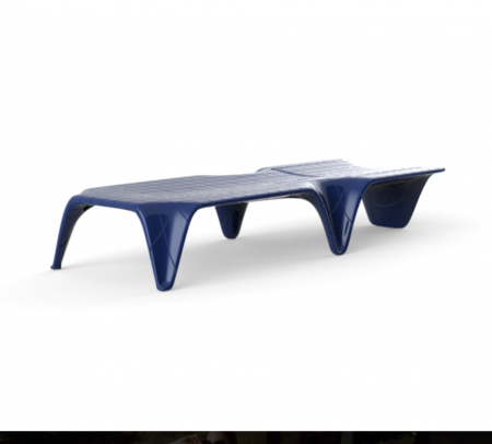 Sezlong gradina/piscina F3 210 cm cu spatar rabatabil, design modern diverse culori, 60005F - Vondom [2]