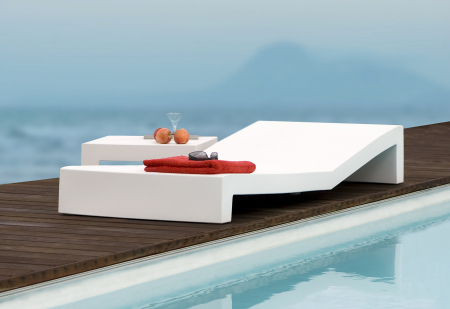 Sezlong piscina premium Jut 200 cm simplu sau cu perna, design modern, 44404 - Vondom [2]