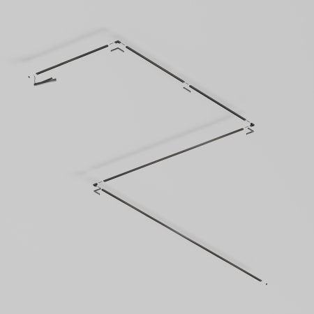 Șină Busbar trunkings Tenity Negru Aluminiu -W MAYTONI TRX239-411B [4]