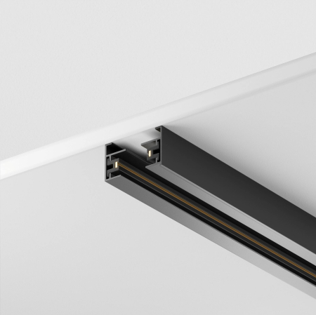 Șină cu montaj pe suprafață/suspendat Sisteme de șin Unity, Aluminiu Negru, Maytoni TRX001-112B [1]