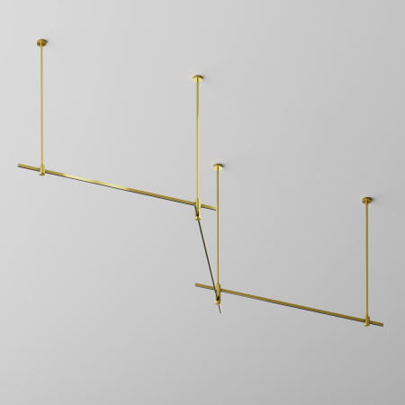 Șină cu montaj pe suprafață/suspendat Sisteme de șine Flarity, Aluminiu Alamă, Maytoni TRX154-111BS [1]