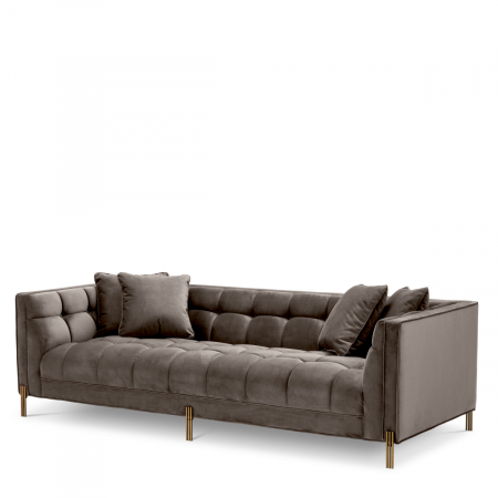 Produse -   Canapea Sienna din catifea gri savona 113187 EICHHOLTZ