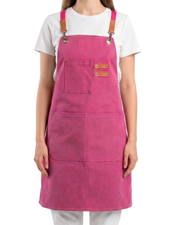 Produse - Șorț Pinky 74x68x74 cm, Pânză și Ecopiele Roz - SHP