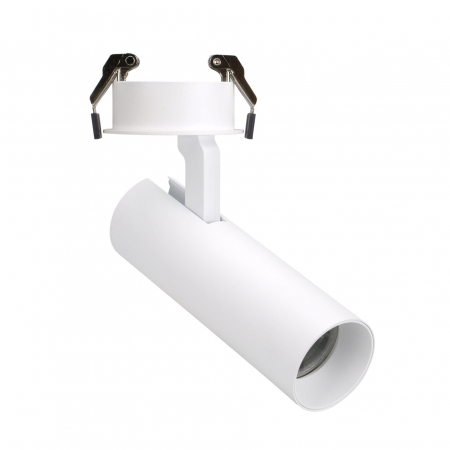 Spoturi si becuri - Spot ajustabil alb/negru Draji LED dimabil Ø 5,5 cm, metal, H0119 - Maxlight